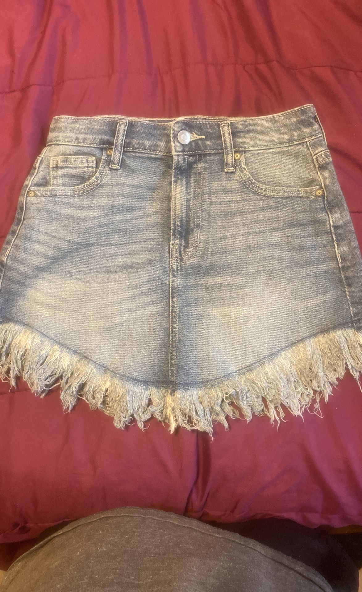 Celebrity Pink Denim Mini Skirt Size 25