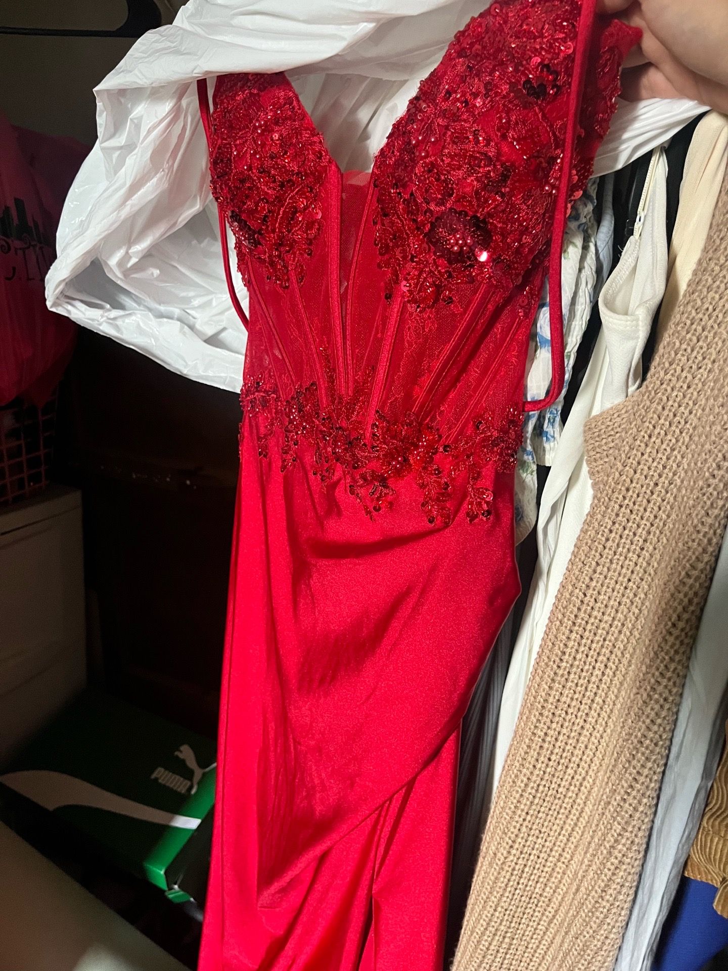 exposed corset dress Red Strapless Satin With Boning And red corset formal dress (medium ) Exposed Boned Corset KIRA Abstract Butterfly Print Size:S (US 4 / UK 8) poshepose prime label Satin corset