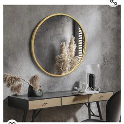 30inch Gold Rimmed Mirror