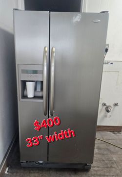 Side by side refrigerator 33"