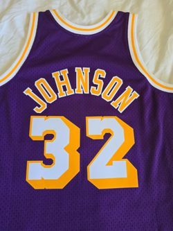 Magic Johnson #32 Lakers Basketball Jersey