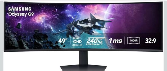 SAMSUNG 49" Odyssey G9 curved gaming monitor