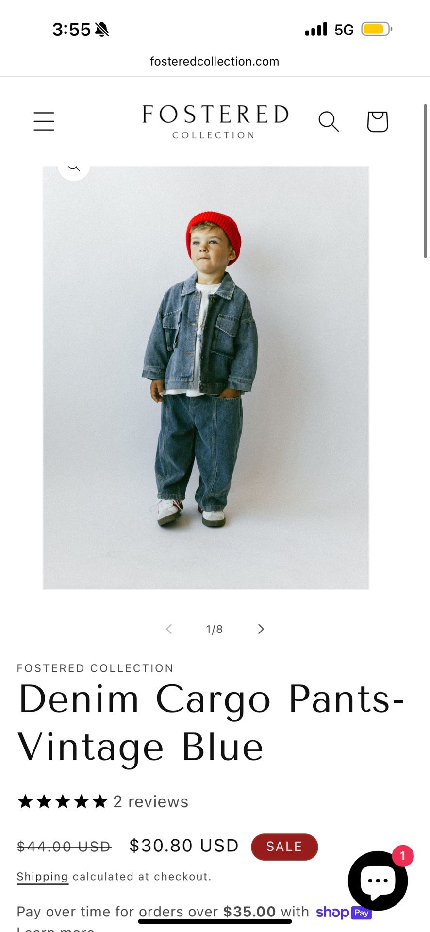 Denim Cargo Pants And Jasket