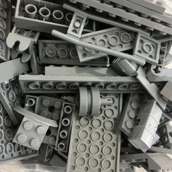 Lego Pieces Dark Gray 500 Pieces