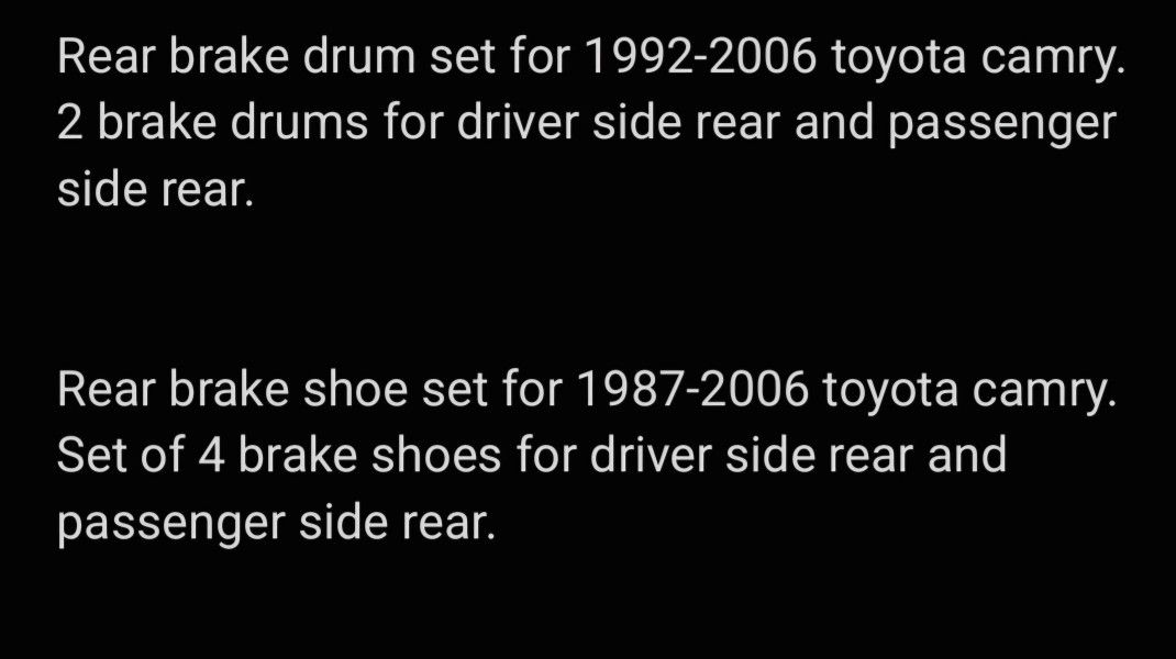 Bosch BS551 Blue Drum Brake Shoe Set - Rear Axle For 1984-1990 Toyota Corolla (2 Wheels)