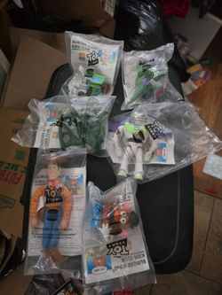 collection of vintage 1995 Burger King Kids Club Toy Story meal premiums buzz woody rc potato head rex army men