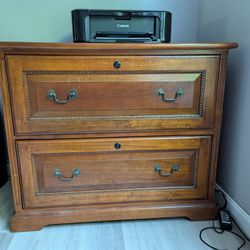 Wood Filing Cabinet