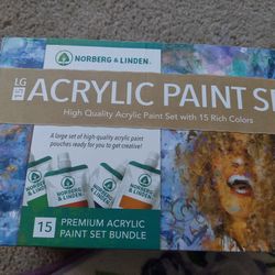New Box Acrylic Paints 15 $20 Or Bo