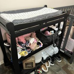 Black Changing Table 