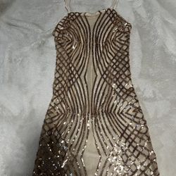 Rose Gold Sequence Dress