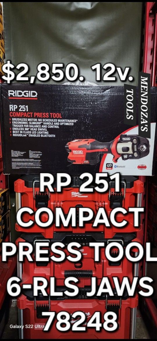 Ridgid Compact Press Tool Kit 12v
