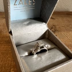 Engagement Ring and Enhancer Band