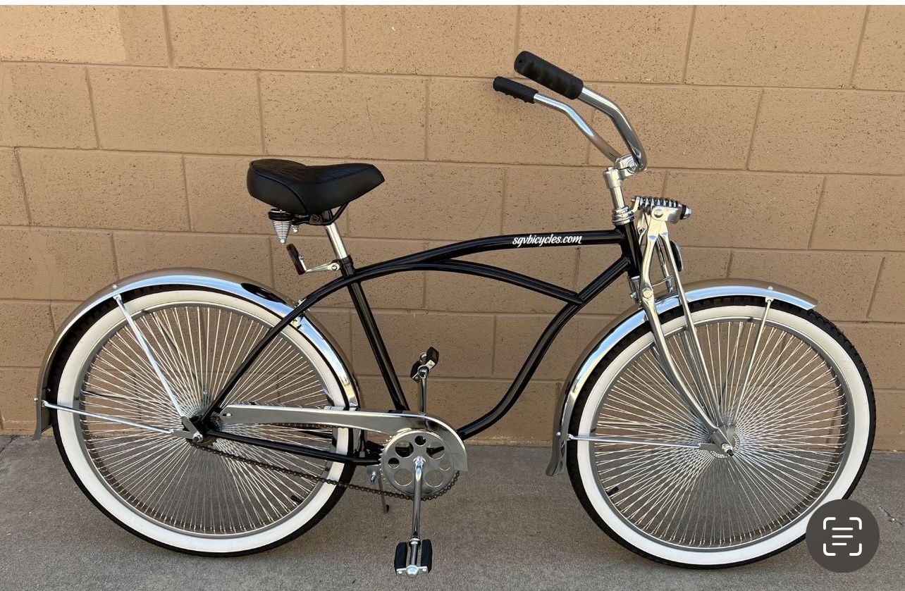 26" Lowrider Complete Bike Black/Chrome