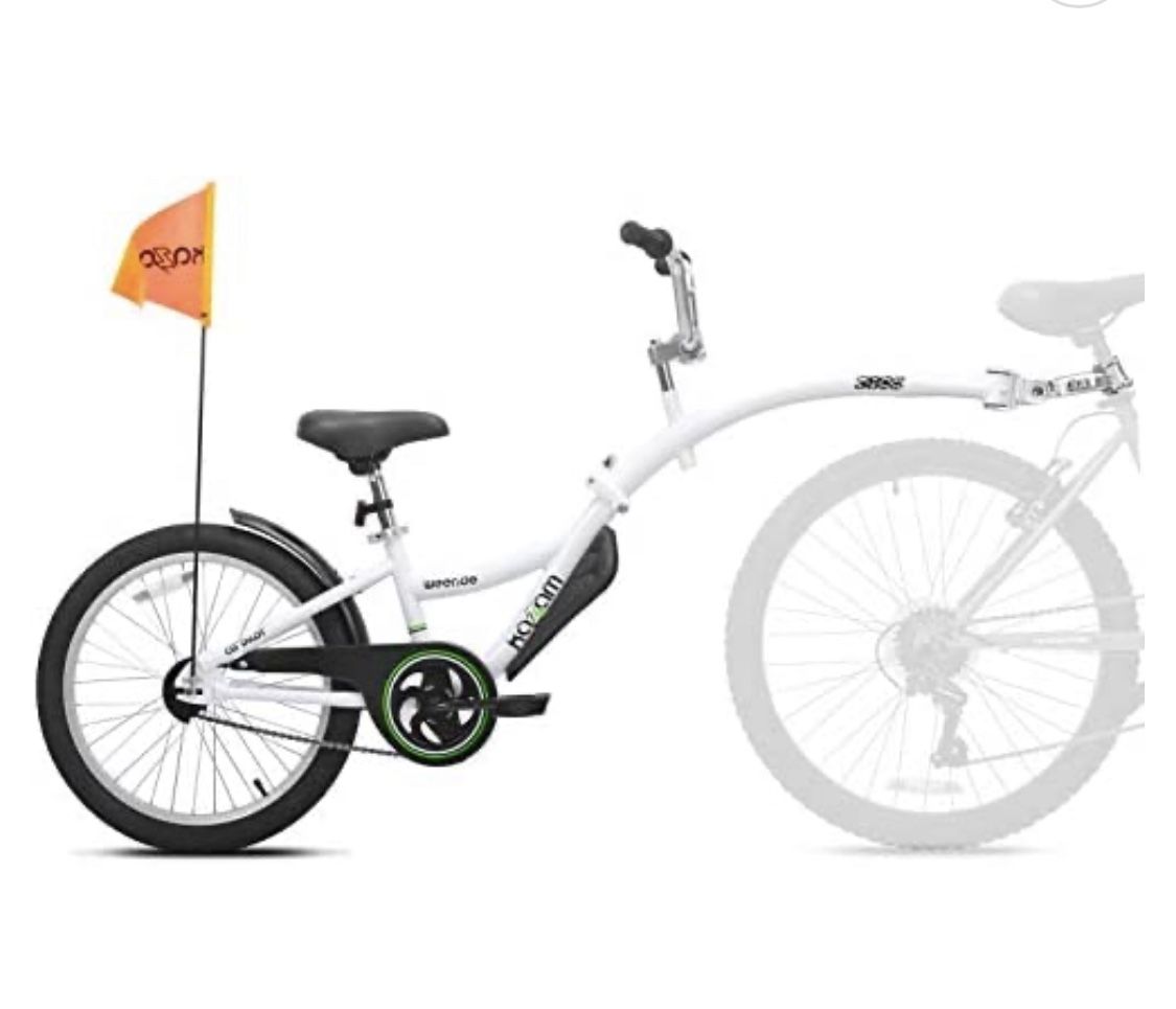 Kids Bicycle-Trailer Attaches To Parents Bicycle