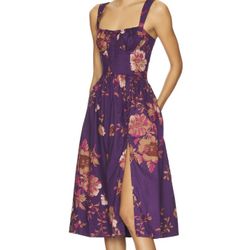 FREEE PEOPLE Laters Baby Stretch Cotton Midi Sundress NWOT