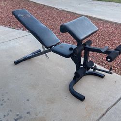 Weider club Adjustable weight Bench With Preacher Curl / Leg Extension/ Leg Curl