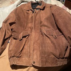 Real Leather Jacket Great Condition Lg