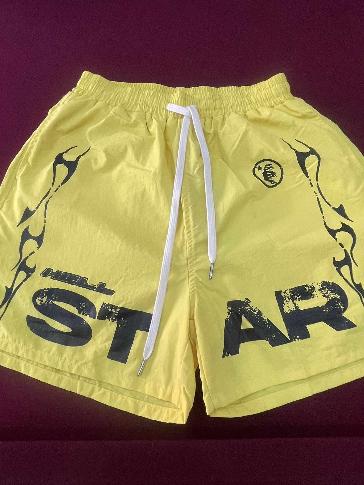 Yellow Hellstar Shorts