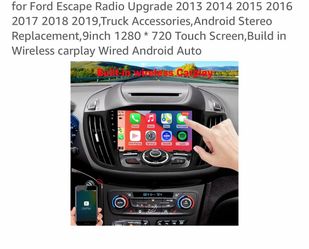 Fit 2013-2019 Ford Escape Android 13 Car Radio Stereo Wireless Carplay Audio GPS