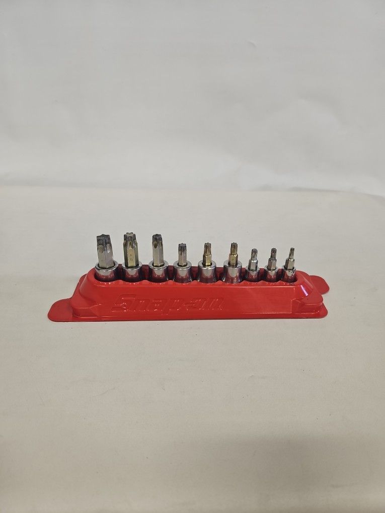 Snap On 9pc 1/4" & 3/ 8" Drive Torx Bit Heavy Duty Removal Socket Set 816092-12
