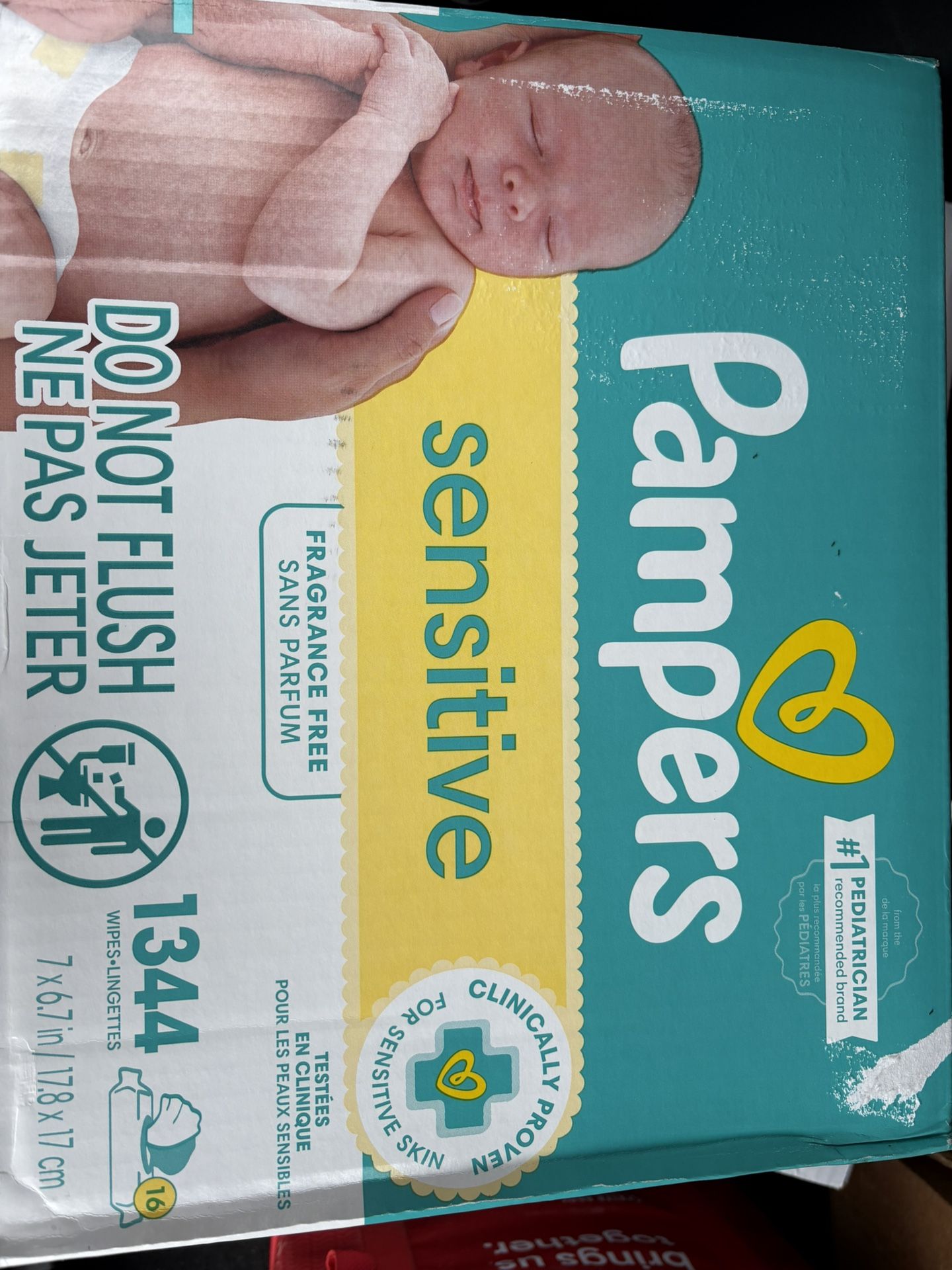 Pampers Wipes - Sensitive 1344 Count