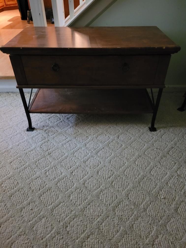 Tv Stand- Wood & Metal