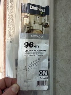 (5) 96” Pieces Diamond NOW Arcadia Cabinet Crown Moulding - BRAND NEW