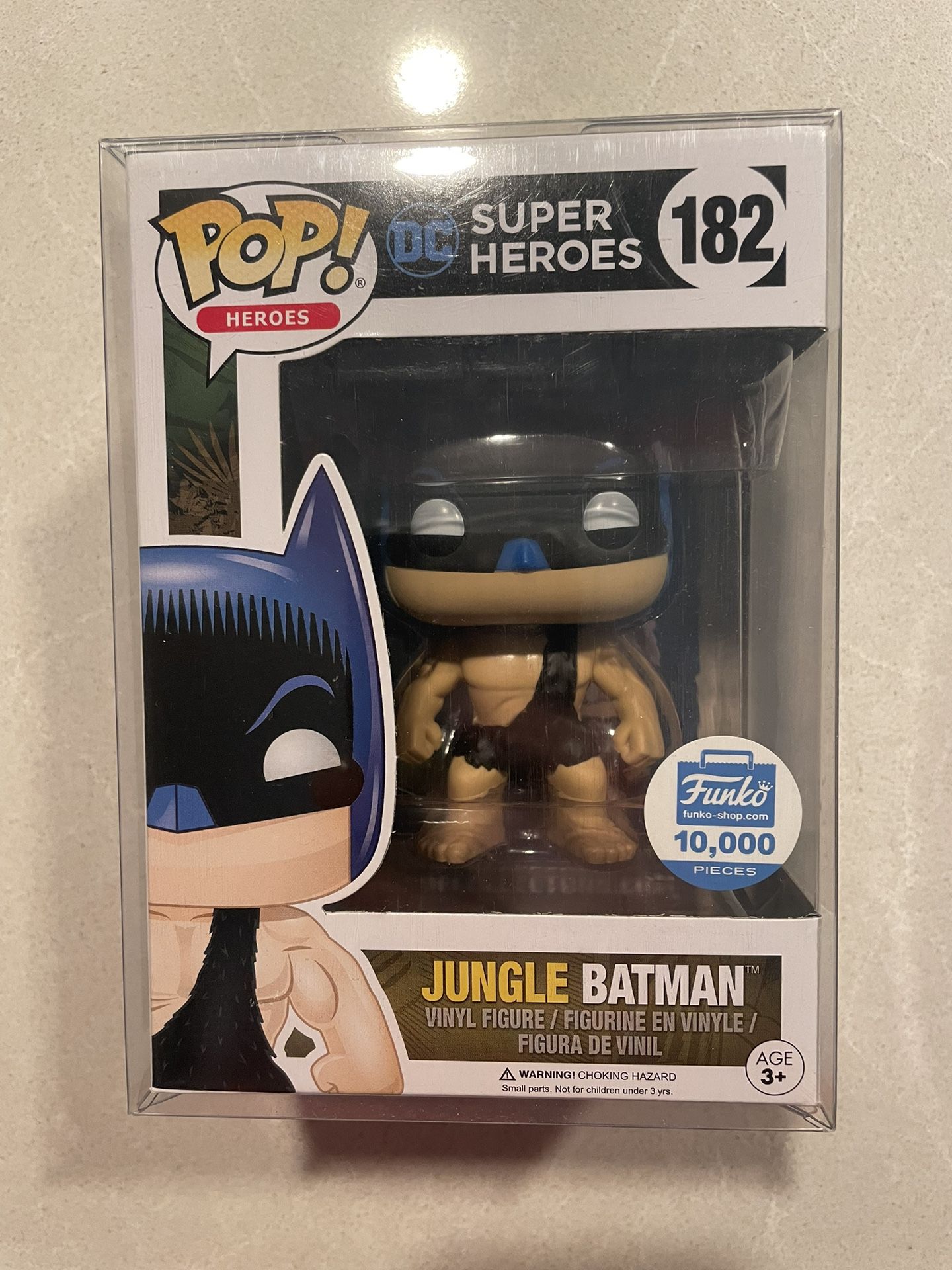 Jungle Batman Funko Pop *MINT* Shop Exclusive LE10000 DC Heroes 182 with protector Limited Edition 10k