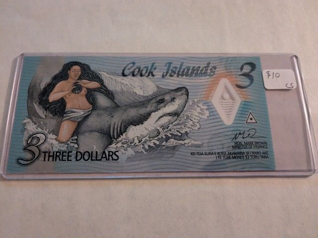 Real $3 Bill Cook Islands
