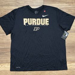 Nike Dri-Fit NCAA Purdue Boilermakers Basketball March Madness T Shirt Mens 2XL
