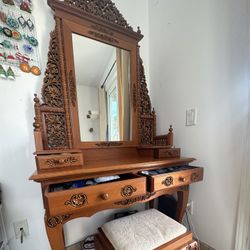 Handcrafted Cherrywood Vanity 