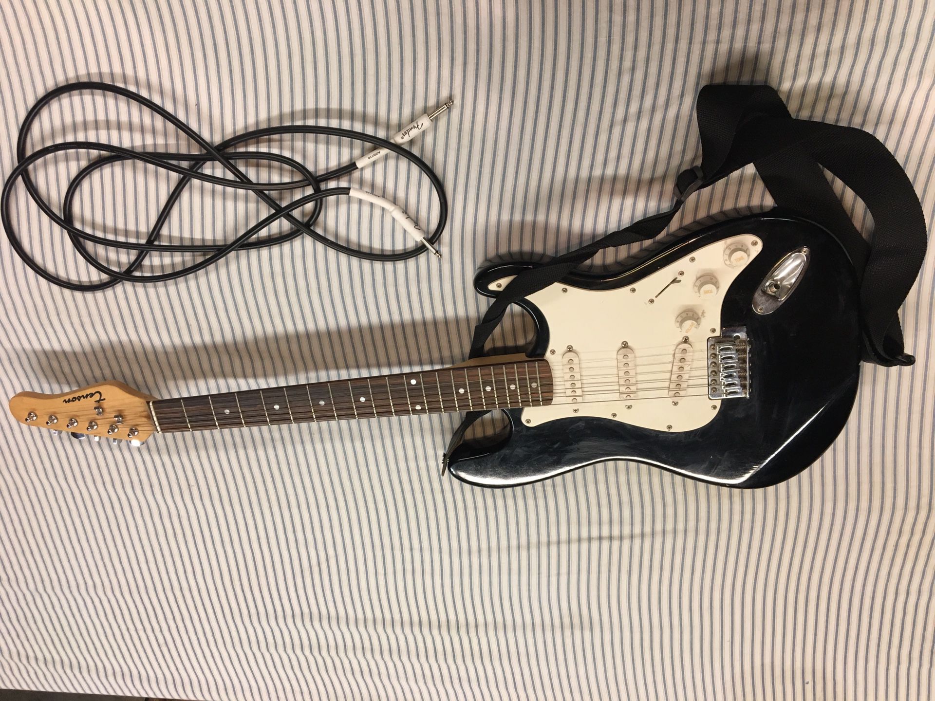 Fender Electric Guitar + Amp