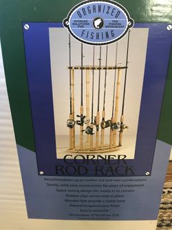 12 Fishing Rods - Corner Rod Rack