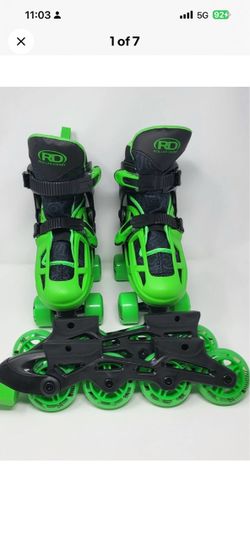 Roller Skates 2-in-1 Inline + Quad Combo - Size 3-6