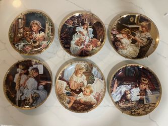 Sandra Kuck “Moments at Home” limited addition, 6 plate set