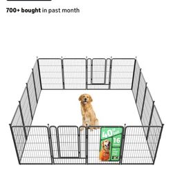 FXW Rollick Unleashed Dog Playpen for Indoor, Yard, RV Camping, 40 inch 16 Panels for Medium and Large Dogs