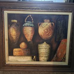 old painting, framed and signed 