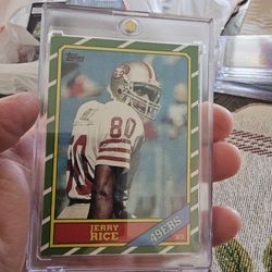 Jerry Rice '86 Topps Rookie Football Card 