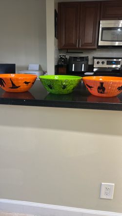 Halloween Candy Bowls Set of 3