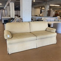 Tan Harringbone Comfy Sofa