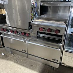 6 burners with griddle 