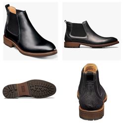 LIKE NEW Florsheim Mens Chalet Plain Toe Gore Chelsea Boots Size 14M