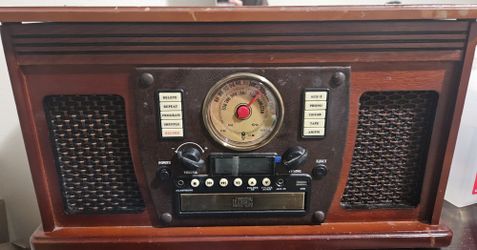 Victrola 8-in-1 Bluetooth Record Player & Multimedia Center