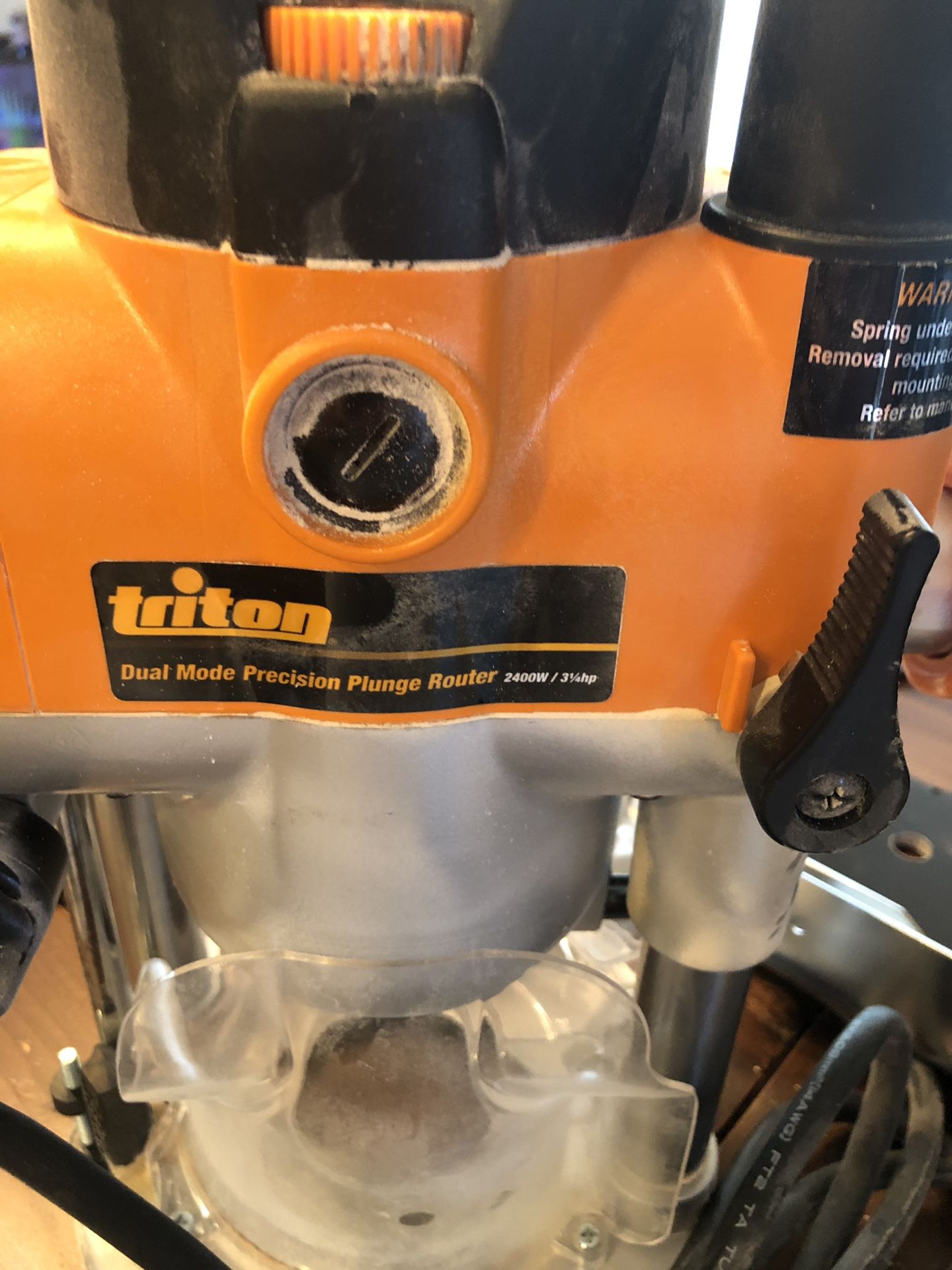 Triton tra001 dual mode 3 25hp plunge router for sale in marysville wa