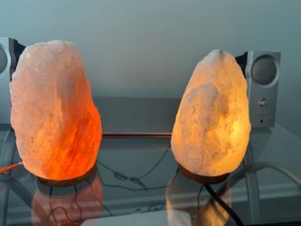 Salt lamps 9” tall heavy