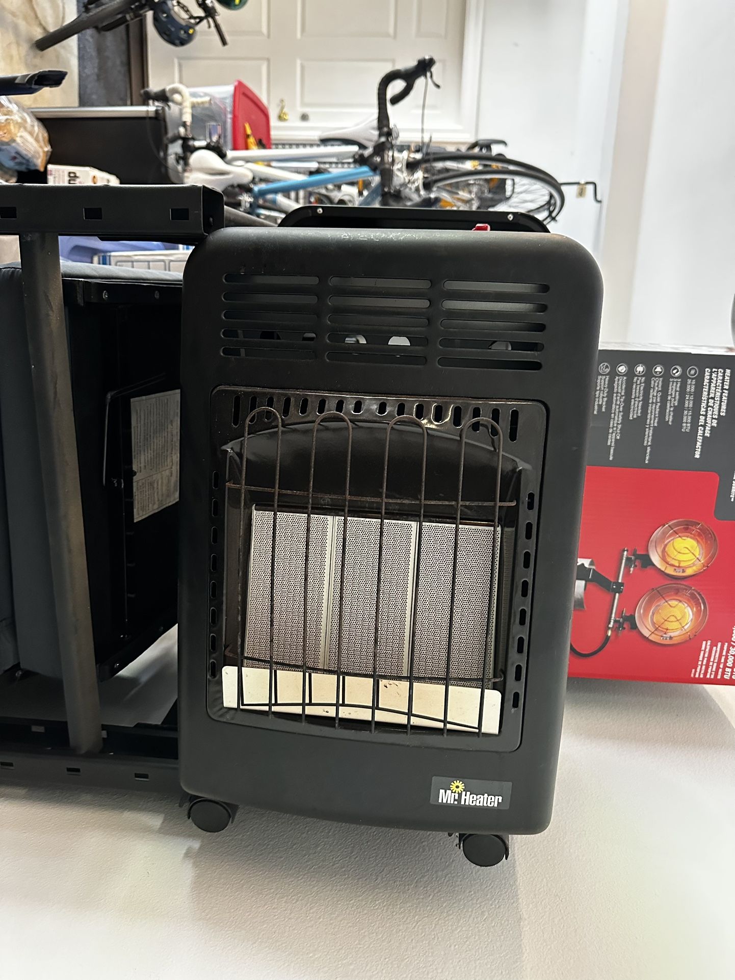 Mr Heater (two) Outdoor Space Heating Propane Powered 
