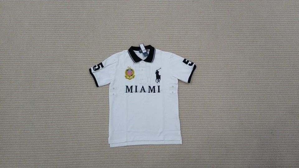 Miami White Polo Ralph Lauren Big Pony Polo