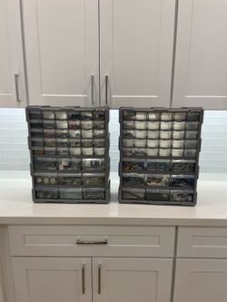 Quantum Storage Systems Organizer Cabinet Clear Drawers Gray/Black 2 39 Drawers