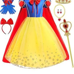 Princess Snow White Dressup Costume  Set Size 3-4T