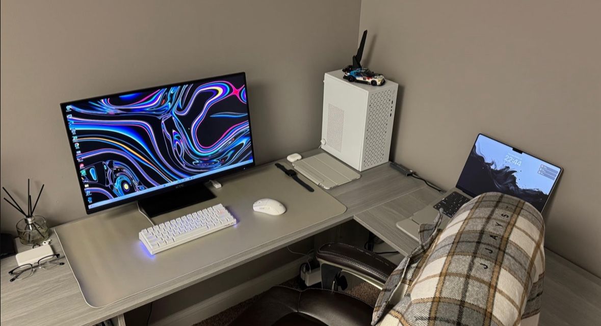 White Mini Gaming Computer